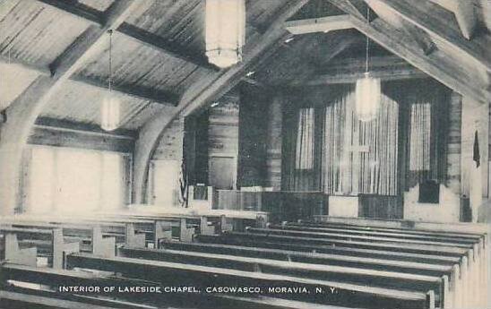 New York Moravia The Interior Of Lakeside Chapel Caswasco Artvue