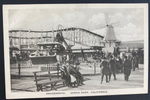 Mint USA Real Picture Postcard Amusements Ocean Park California