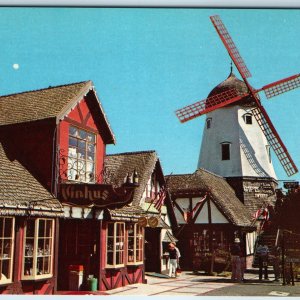 c1970s Solvang, CA Downtown Unique Denmark Shop Stores Bakery Danish PC Cal A239