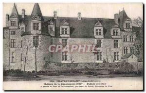 Old Postcard Chateaubriant Castle Eastern Facade Renaissance