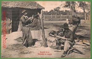 ah2257 - VINTAGE POSTCARD - ARGENTINA - 1910 - ETHNIC Buenos Aires!-
