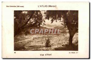 Old Postcard Morocco L'Atlas (Morocco) View of Asni