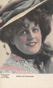 Marie Studholme Theater Actor / Actress Unused 