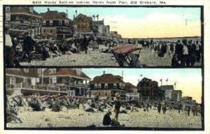 Bath Houses in Old Orchard Beach, Maine
