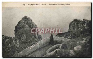 Old Postcard Cap Frehel Rock of Fauconniere