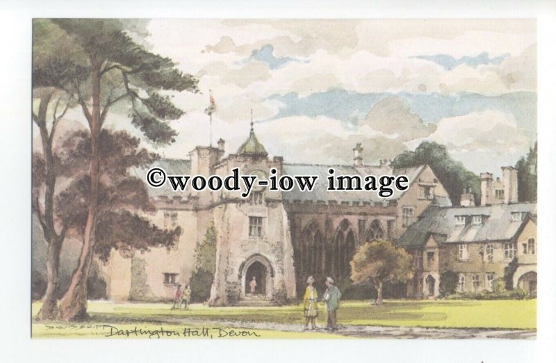 DS212 - Devon - Dartington Hall now restored, Artist - David Skipp - Postcard