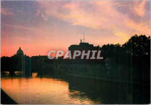 Roma Modern Postcard Sunset Chateau has S Angelo