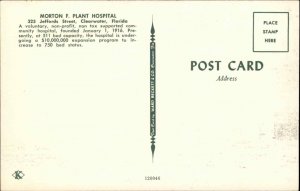 Clearwater Florida FL Hospital c1950s-60s Postcard
