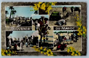 Morocco Postcard Multiview Souvenir of Morocco c1910 Antique RPPC Photo