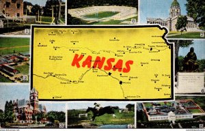 Kansas Map With Multi Views