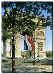 Postcard Modern Marvels Paris and The Arc de Triomphe Etoile