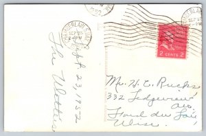RPPC  1952  Chamberlain  South Dakota   Post Office  Postcard
