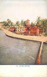 Colon Panama c1910 Postcard View Of City