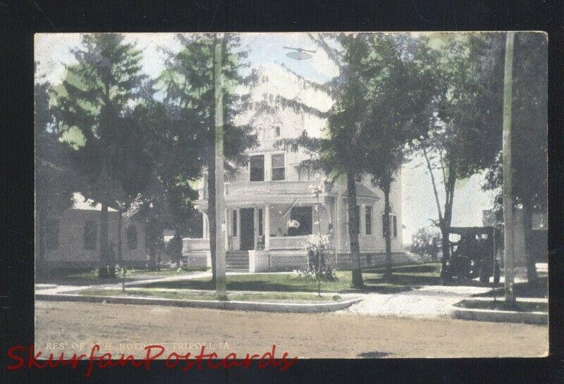 TRIPOLI IOWA NOTDORF RESIDENCE HOME ANTIQUE VINTAGE POSTCARD SUMNER IA.