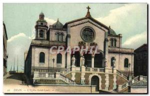 Old Postcard Oran L & # 39Eglise Saint Louis Algeria