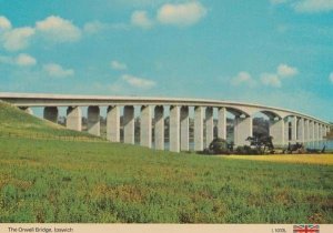 The Orwell Bridge Ipswich Suffolk Vintage Postcard