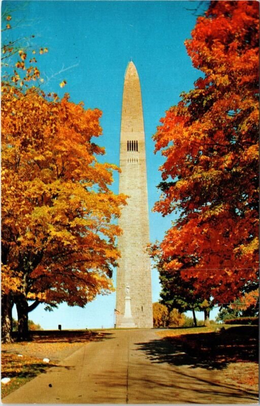 Battle Monument Bennington Center Postcard VTG UNP Koppel Vintage Unused