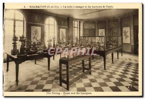 Old Postcard Malmaison The Dining Room and table centrepieces