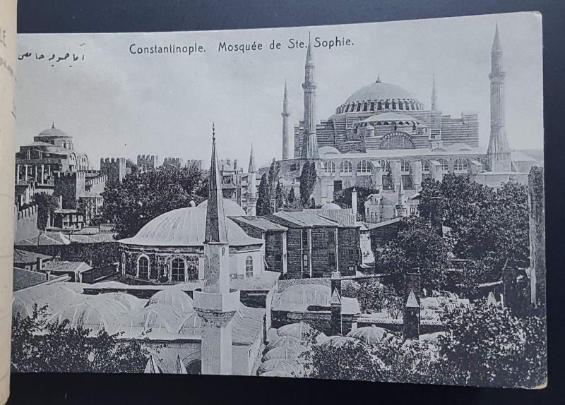 Book of 20 Postcards, Souvenir de Constantinople, inc Railway Stations, Faults