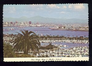 San Diego, California/CA Postcard, Shelter Island & San Diego Bay