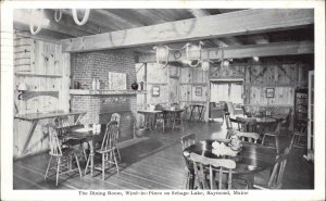 Raymond Maine ME Restaurant Interior Vintage Postcard