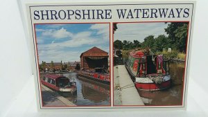 Vintage Postcard Shropshire Waterways
