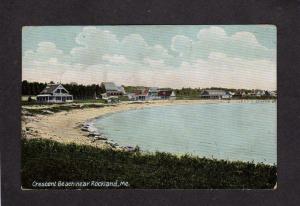 ME Crescent Beach Cottages Camps Rockland Maine 1910 Postcard