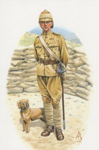 Military Postcard - Major, 1st Battalion Royal Northumberland Fusiliers RR9149