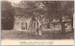 M-54913 Weil and Wackhing house of the Painter J-F Millet Barbizon France