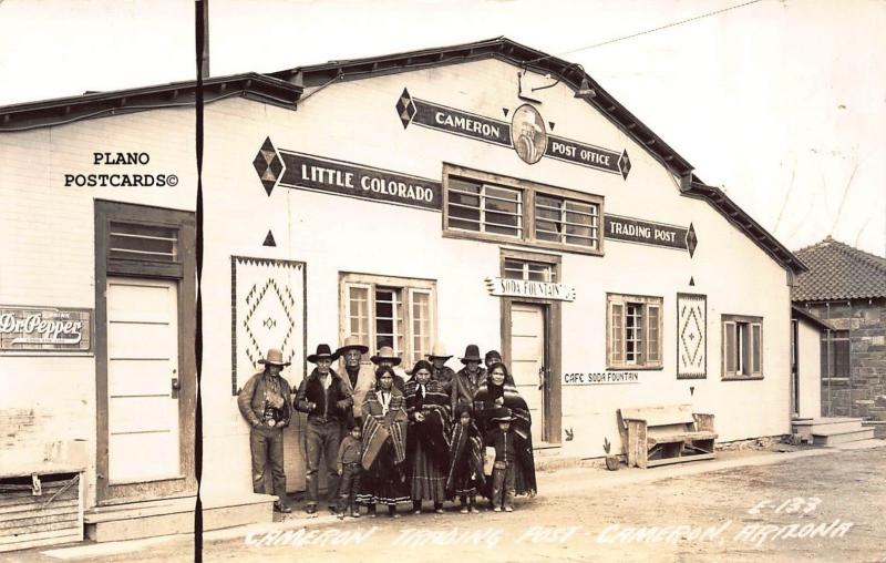 CAMERON, ARIZONA CAMERON TRADING POST  RPPC REAL PHOTO POSTCARD