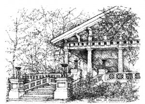 2~4X5½ Postcards  Chautauqua, NY New York ICE CREAM SHOPPE Jane E Nelson Sketch