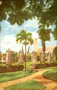 Agana Guam Plaza de Espana c1950-60s Vintage Postcard