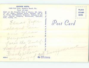 Pre-1980 ANCHOR MOTEL Madeira Beach Florida FL M1910