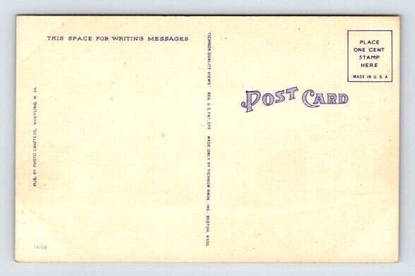 Wheeling West Virginia Hospital Linen Postcard