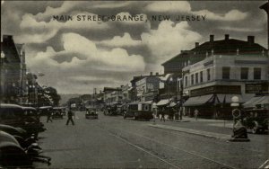 Orange NJ Main St. Old Postcard c1920s-30s Postcard