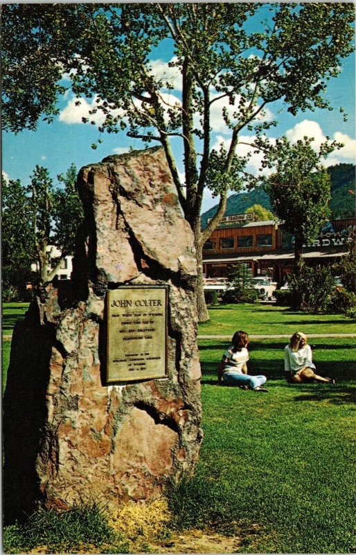 John Colter Park Jackson Wyoming WY VTG Postcard UNP Unused Plastichrome Vintage 