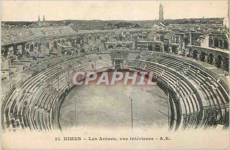 Postcard Old Nimes Arenes The Inner View