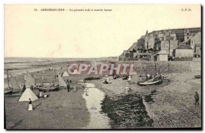 Old Postcard Arromanches La Grande Cale Maree Basse
