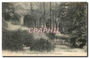 Old Postcard Champdeniers Deux Sevres Bridge Aumonerie