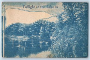 c1910's Twilight At The Lake In Grand Rapids Michigan MI Advertising Postcard