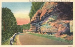 Mount Shira Bluff North of Noel Missouri Prize Drive US 71 Vintage Postcard