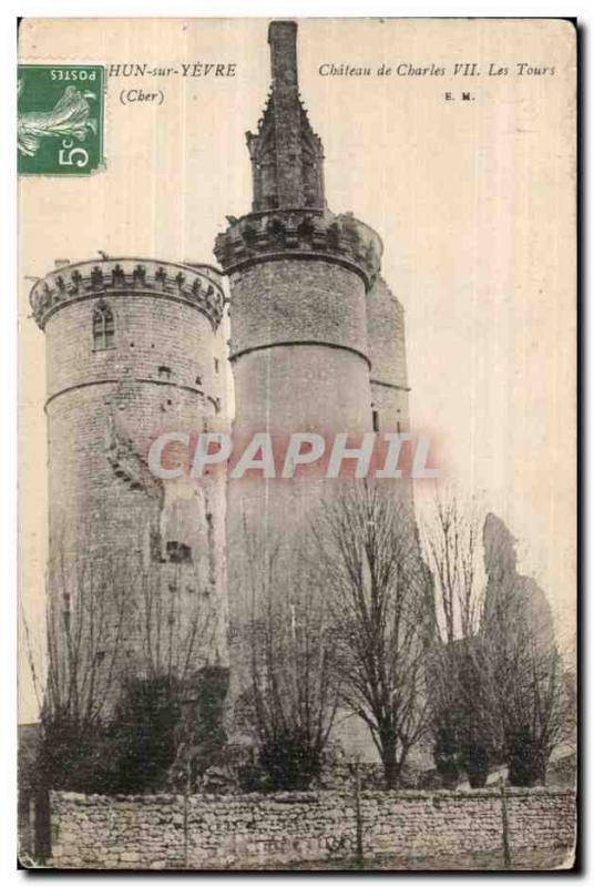 Old Postcard Mehun sur Yevre Chateau of Charles VII