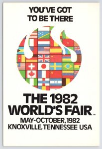 1982 TN Worlds Fair-Energy Expo~Flag Art~International Event~Continental PC