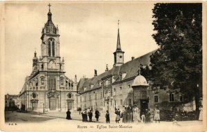 CPA REIMS-Église St-MAURICE (346986)