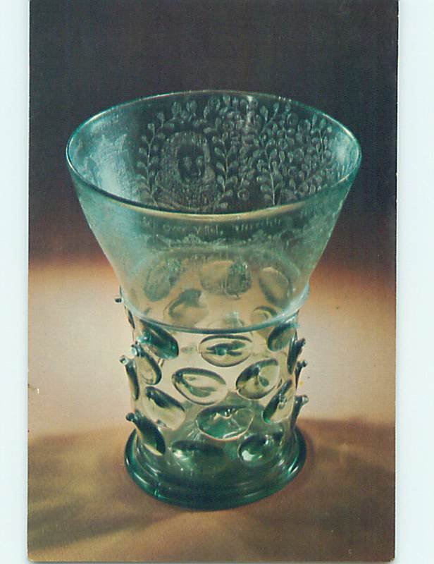 Unused Pre-1980 POSTCARD OF DUTCH GLASS AT MUSEUM Corning New York NY hr0352