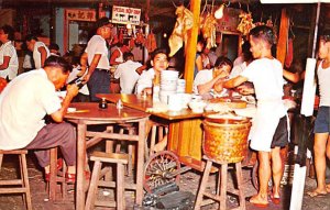 Street Stall Scene Singapore Unused 