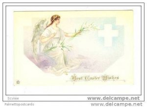 Best Easter Wishes,Angel Holding Easter Lillies,00-10s
