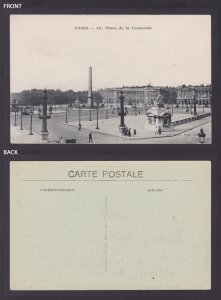 FRANCE, Postcard, Paris, Place de la Concorde