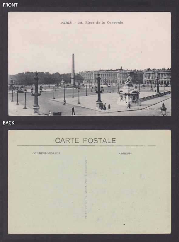 FRANCE, Postcard, Paris, Place de la Concorde