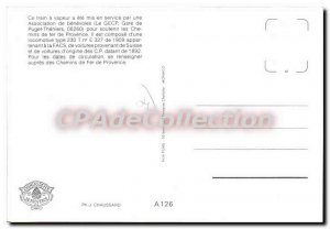 Postcard Old Paths Provence Steam Train near Saint Benoit